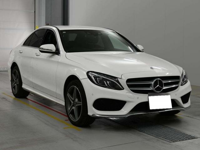 Ref:AUX-25050292 MERCEDES BENZ C-CLASS 2018 1 2018 Mercedes Benz C-Class white diesel used car Japan export