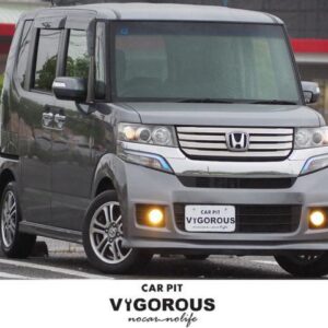 2013 Honda N-Box Custom gray gasoline used car Japan export