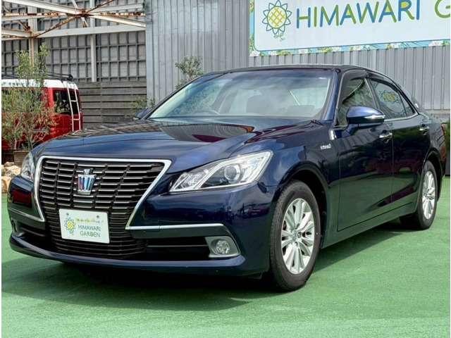 Ref:AUX-25055058 TOYOTA CROWN HYBRID 2013 1 2013 Toyota Crown Hybrid blue hybrid used car Japan export
