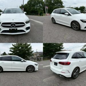 2023 Mercedes Benz B-Class white gasoline used car Japan export