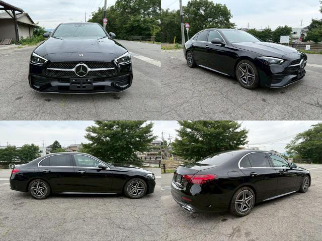 Ref:AUX-25056873 MERCEDES BENZ C-CLASS 2021 1 2021 Mercedes Benz C-Class black gasoline used car Japan export