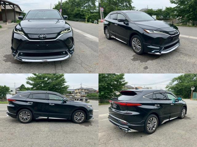 Ref:AUX-25056876 TOYOTA HARRIER 2022 1 2022 Toyota Harrier black gasoline used car Japan export