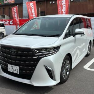 2025 Toyota Alphard white gasoline used car Japan export