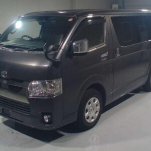 2021 Toyota Hiace Van gray diesel used car Japan export