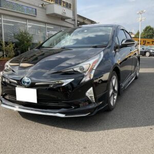 2016 Toyota Prius black hybrid used car Japan export