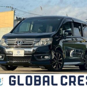 2013 Honda Stepwagon Spada black gasoline used car Japan export