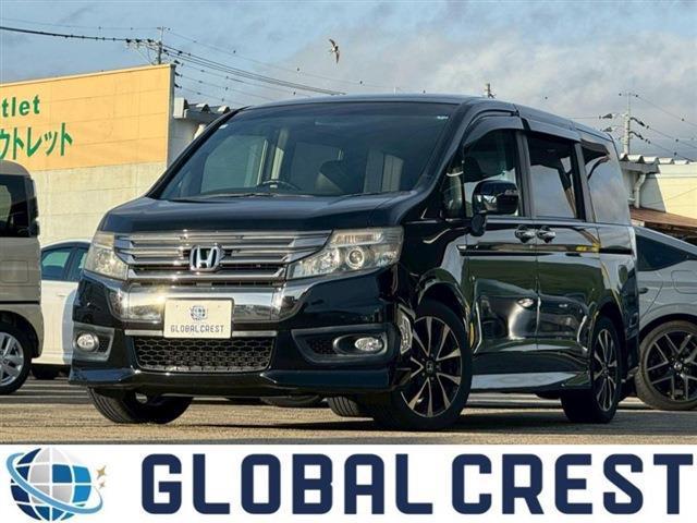 Ref:AUX-25061537 HONDA STEPWAGON SPADA 2013 1 2013 Honda Stepwagon Spada black gasoline used car Japan export