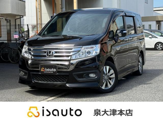 Ref:AUX-25061584 HONDA STEPWAGON SPADA 2013 1 2013 Honda Stepwagon Spada black gasoline used car Japan export