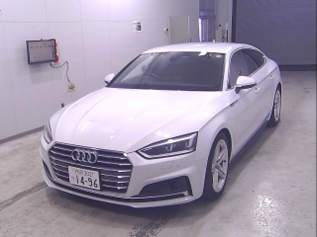 Ref:AUX-25061799 AUDI A5 SPORTBACK 2020 1 2020 Audi A5 Sportback white gasoline used car Japan export
