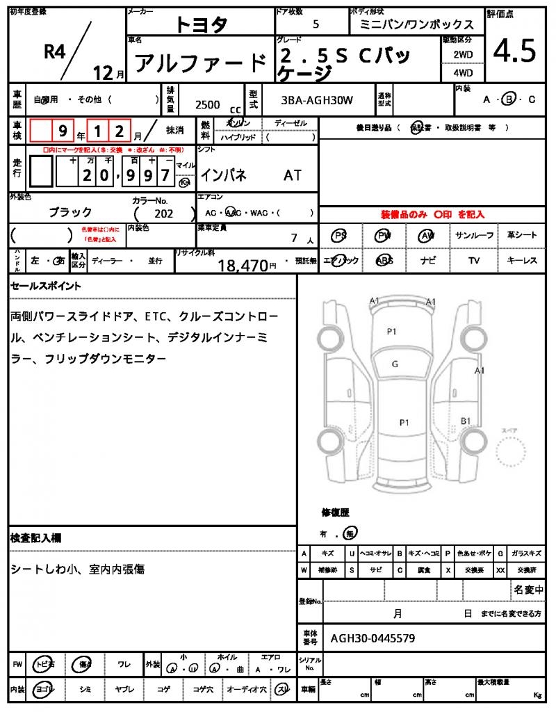 Ref:AUX-25066243 TOYOTA ALPHARD 2022 14 Ref:AUX-25066243 TOYOTA ALPHARD 2022 - Image 14