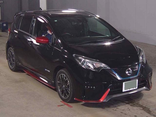 Ref:AUX-25070342 NISSAN NOTE 2020 1 2020 Nissan Note black gasoline used car Japan export