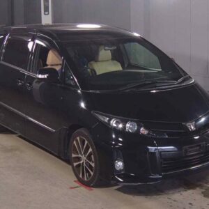 2015 Toyota Estima black gasoline used car Japan export