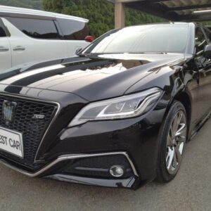 2021 Toyota Crown Hybrid black hybrid used car Japan export