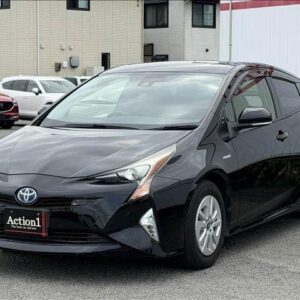 2018 Toyota Prius black hybrid used car Japan export