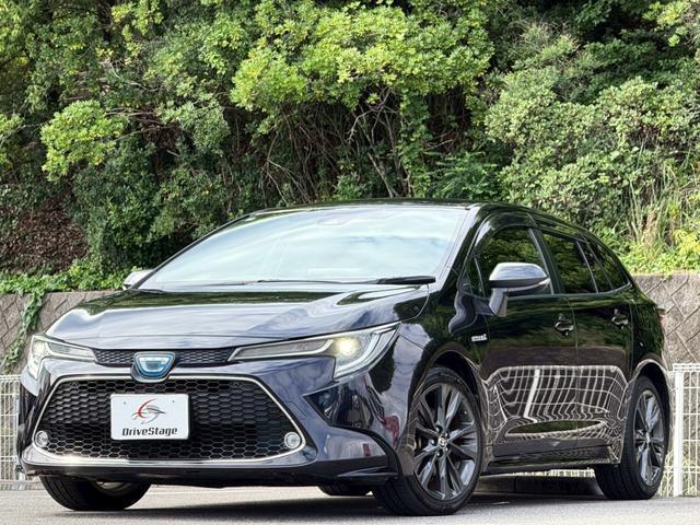 Ref:AUX-25075703 TOYOTA COROLLA TOURING 2020 1 2020 Toyota Corolla Touring black hybrid used car Japan export
