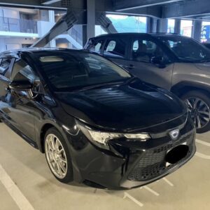 2020 Toyota Corolla Touring black gasoline used car Japan export