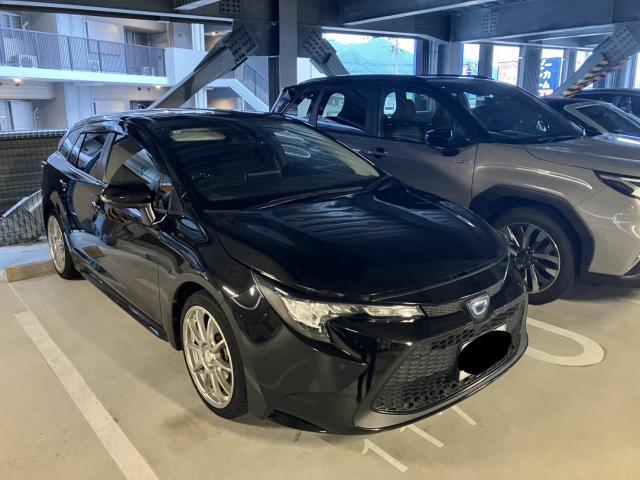 Ref:AUX-25076534 TOYOTA COROLLA TOURING 2020 1 2020 Toyota Corolla Touring black gasoline used car Japan export