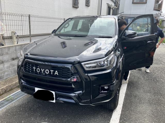 Ref:AUX-25076540 TOYOTA HILUX 2023 1 2023 Toyota Hilux black diesel used car Japan export