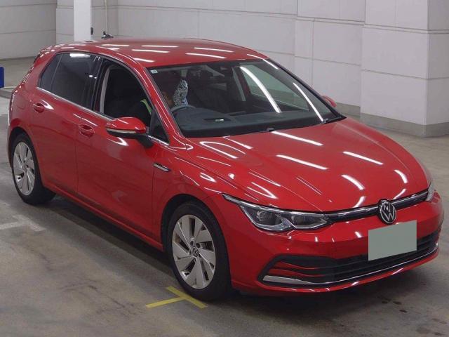 Ref:AUX-25076637 VOLKSWAGEN GOLF 2021 1 2021 Volkswagen Golf red gasoline used car Japan export