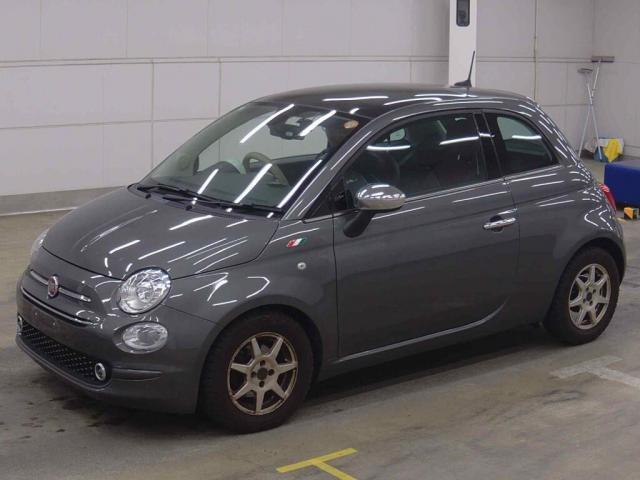 Ref:AUX-25076772 FIAT 500 2019 1 2019 Fiat 500 gray gasoline used car Japan export