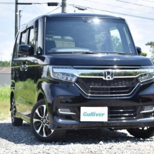2019 Honda N-Box black gasoline used car Japan export