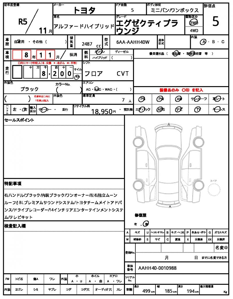 Ref:AUX-25081095 TOYOTA ALPHARD HYBRID 2023 21 Ref:AUX-25081095 TOYOTA ALPHARD HYBRID 2023 - Image 21