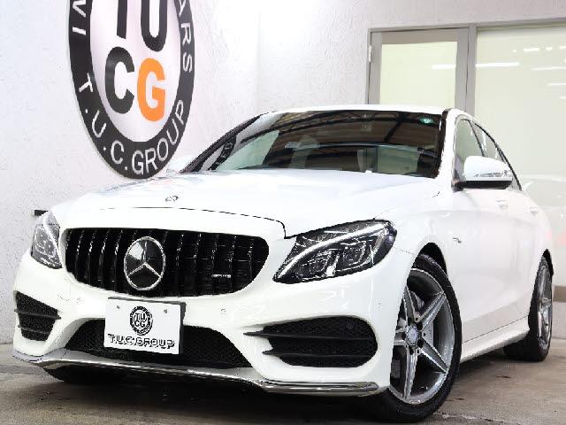 Ref:AUX-25081112 MERCEDES BENZ C-CLASS 2015 1 2015 Mercedes Benz C-Class white gasoline used car Japan export