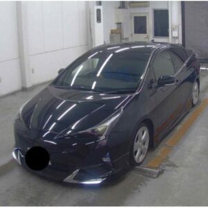 2018 Toyota Prius black gasoline used car Japan export