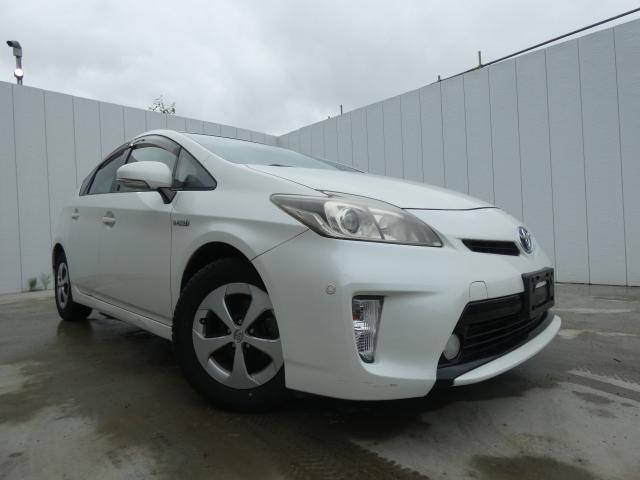 Ref:AUX-25090538 TOYOTA PRIUS 2012 1 2012 Toyota Prius white gasoline used car Japan export