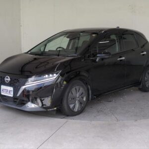 2021 Nissan Note black hybrid used car Japan export