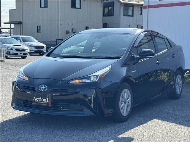 Ref:AUX-25092661 TOYOTA PRIUS 2019 1 2019 Toyota Prius black hybrid used car Japan export
