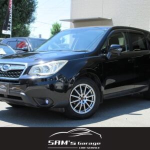 2014 Subaru Forester black gasoline used car Japan export