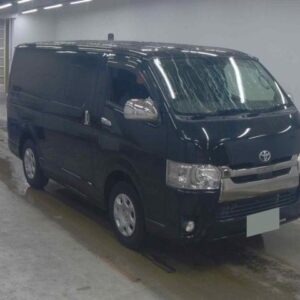 2018 Toyota Hiace Van black diesel used car Japan export