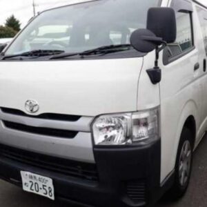 2017 Toyota Hiace Van white gasoline used car Japan export