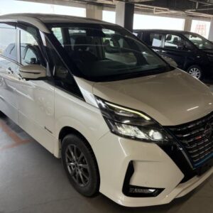 2020 Nissan Serena pearl hybrid used car Japan export