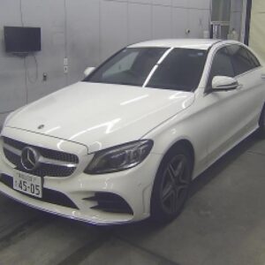 2021 Mercedes Benz C-Class white diesel used car Japan export