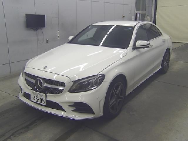Ref:AUX-25097500 MERCEDES BENZ C-CLASS 2021 1 2021 Mercedes Benz C-Class white diesel used car Japan export