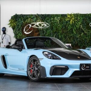 2024 Porsche 718 Spyder blue gasoline used car Japan export