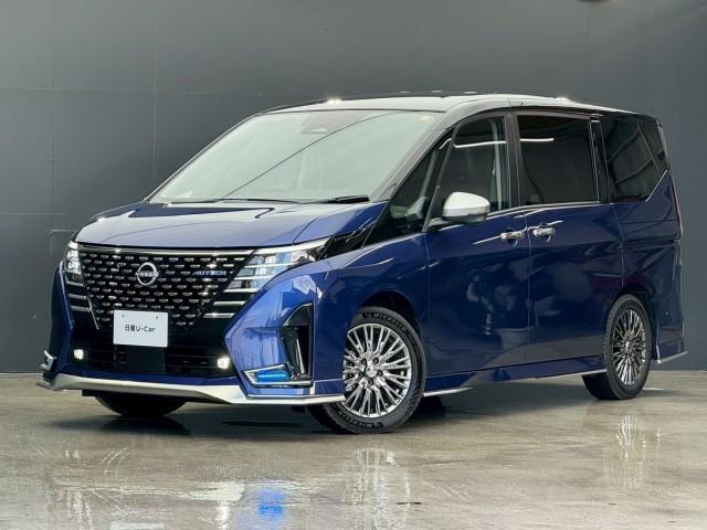Ref:AUX-25102312 NISSAN SERENA 2024 1 2024 Nissan Serena blue hybrid used car Japan export
