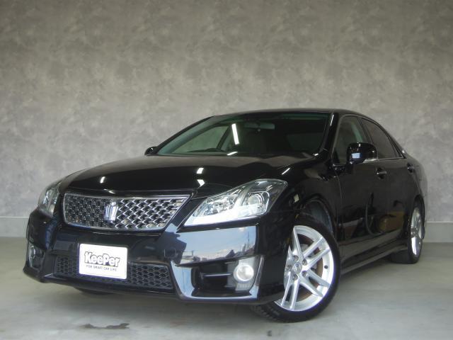 Ref:AUX-25112522 TOYOTA CROWN 2010 1 2010 Toyota Crown black gasoline used car Japan export