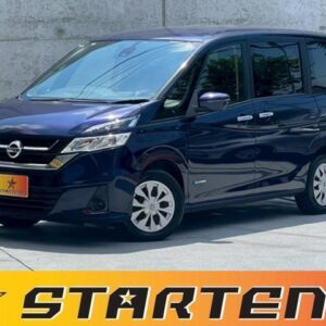 2016 Nissan Serena purple hybrid used car Japan export