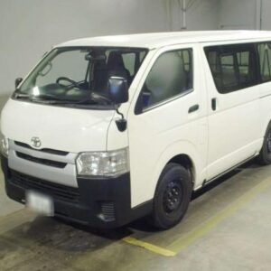 2017 Toyota Hiace Van white diesel used car Japan export