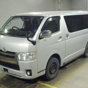 2015 Toyota Regius Ace Van silver diesel used car Japan export