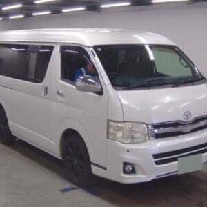 2012 Toyota Hiace Van pearl gasoline used car Japan export