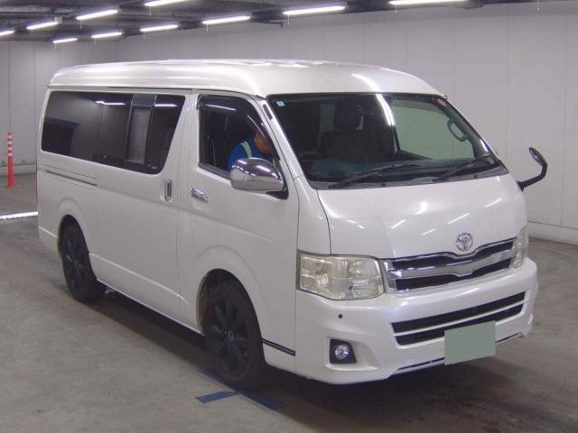 Ref:AUX-25122807 TOYOTA HIACE VAN 2012 1 2012 Toyota Hiace Van pearl gasoline used car Japan export