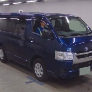 2021 Toyota Hiace Van blue gasoline used car Japan export
