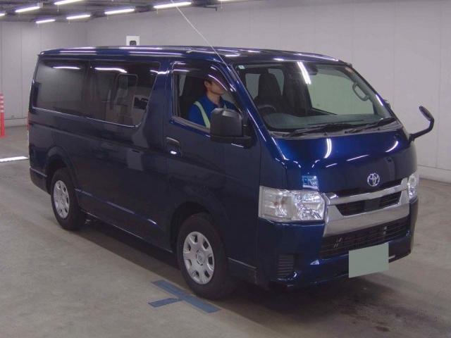 Ref:AUX-25122814 TOYOTA HIACE VAN 2021 1 2021 Toyota Hiace Van blue gasoline used car Japan export