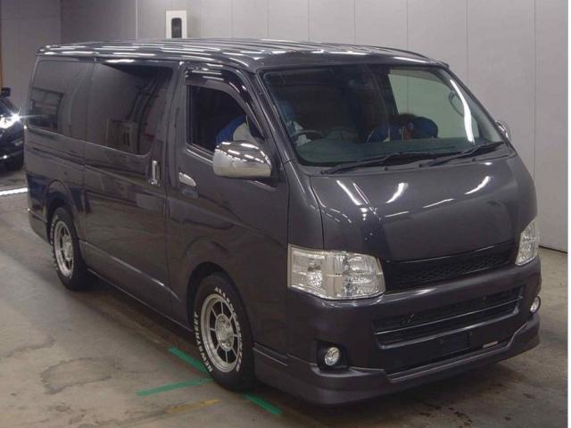 Ref:AUX-25122817 TOYOTA HIACE VAN 2012 1 2012 Toyota Hiace Van gray gasoline used car Japan export
