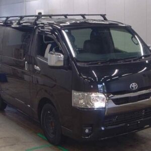 2023 Toyota Hiace Van black diesel used car Japan export
