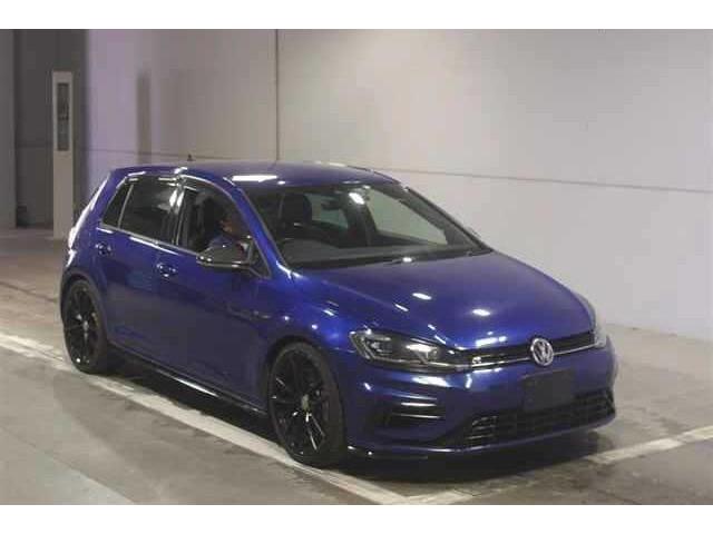 Ref:AUX-25123215 VOLKSWAGEN GOLF R 2018 1 2018 Volkswagen Golf R blue gasoline used car Japan export